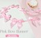 2pcs Pink Bow Garland Banner, Pink Ribbon Bow Party Decorations for Baby Shower Girls Bow Coquette Birthday Party Decor